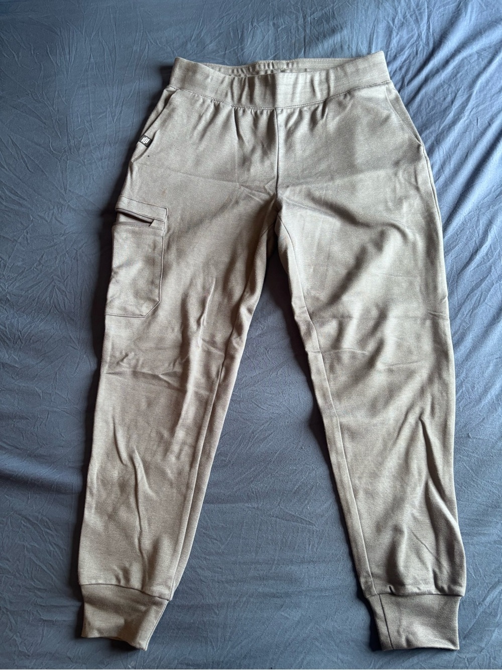 Jaanuu Women's Tan Cargo Track Joggers